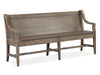 Paxton Place - Bench With Back - Dovetail Gray Magnussen Furniture