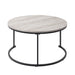 Forma - 4 Piece Occasional Set (1 Coffee, 1 Large End Table & 1 Stool, 1 Small End Table) - Black / White / Gray New Classic
