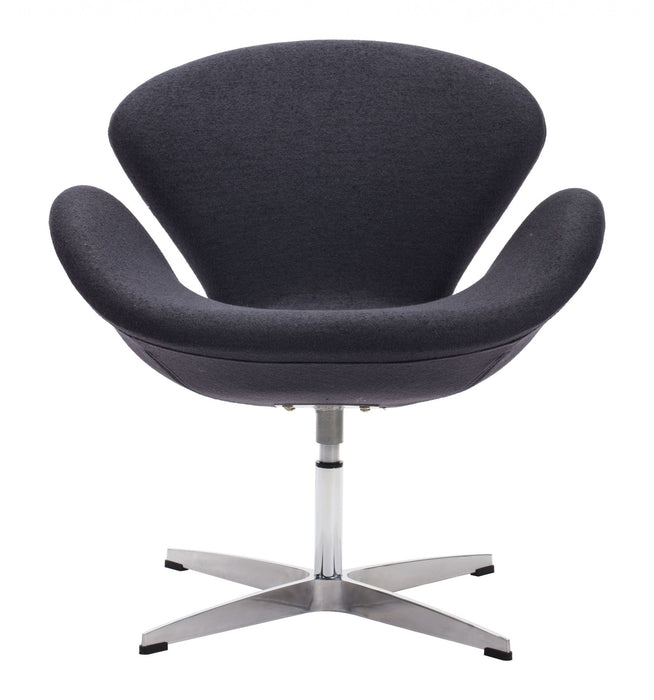 Scoop Swivel Chair - Dark Gray