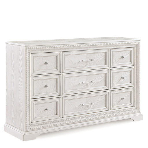 6 Drawer Storage Dresser Antique Wooden Bedroom Furniture - Antique White Home Essentials