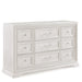 6 Drawer Storage Dresser Antique Wooden Bedroom Furniture - Antique White Home Essentials