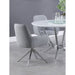 Flare - Arm Side Dining Chair With Tufting - Gray Furniture Max
