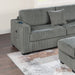 3 Piece Sectional Sofa With Reversible Chaise And USB Storage Ottoman Home Essentials