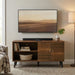 Amidon - TV Stand, With 2 Storage Shelves And 1 Cabinet US Pride