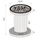 Rose - Side Table - Clear Furniture Max