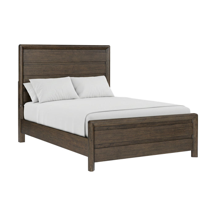 Panel Bed Frame With Unique Headboard And Included Slats Emerald Home