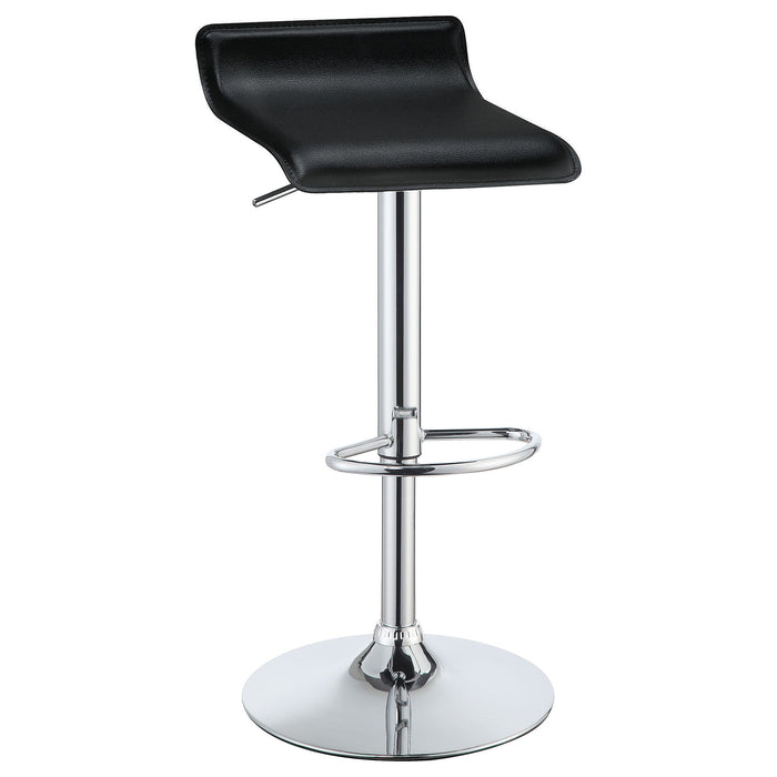 Backless Bar Stool With Adjustable Height - Black Furniture Max