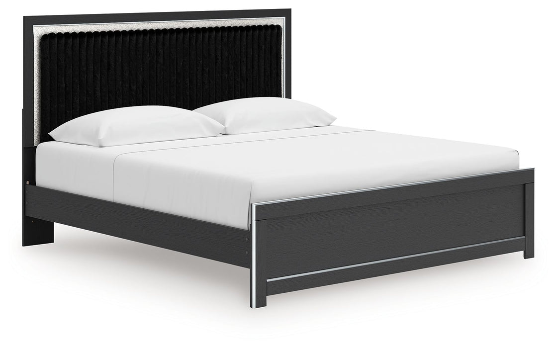 Zuraleus - Upholstered Panel Platform Bed With Roll Slats Signature Design by Ashley®