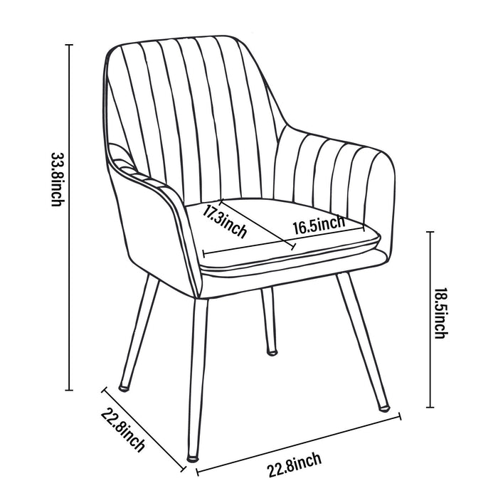 Modern Mid Back Dining Chairs Home Essentials