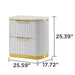 Giovanni - 2 Drawer Nightstand - White Matrix Furniture Group