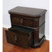 Nightstand With Carved Details, 2 Drawer - Espresso Home Essentials