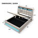 Platform Bed With Hydraulic Storage, LED Lighting & Charging Station Artistry At Home