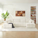 U - Shaped Sectional Sofa, Cup Holders & Side Pockets For Living Room Home Essentials