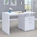2 Drawer Reversible Office Desk With Modular Design Furniture Max