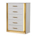 Obsession - 5 Drawer LED Chest - White Matrix Furniture Group
