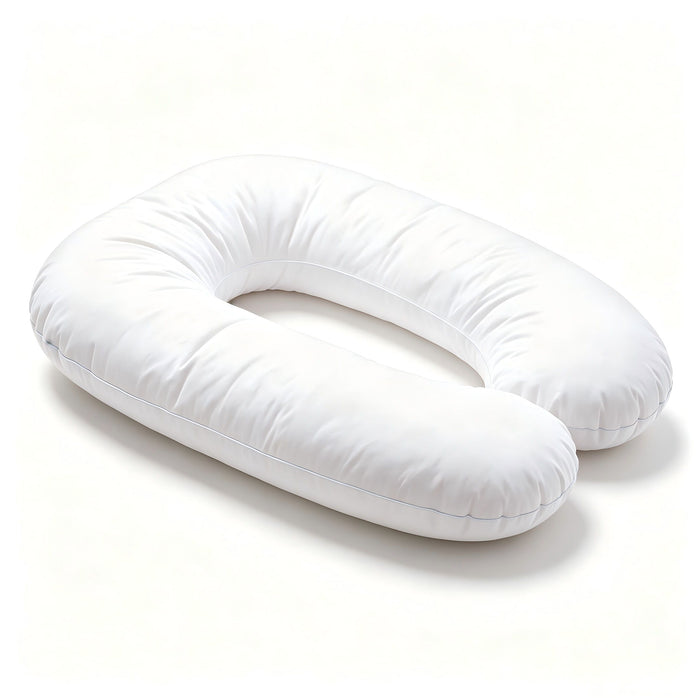 U - Shape Pregnancy Body Pillow For Side Sleeper Support - White US Pride