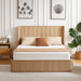 Wave Pattern Headboard Platform Bed Frame Hearth and Haven
