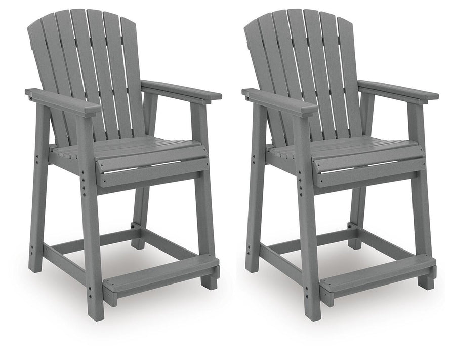Sanctuary Beach - Barstool (Set of 2) - Dark Gray Signature Design by Ashley®