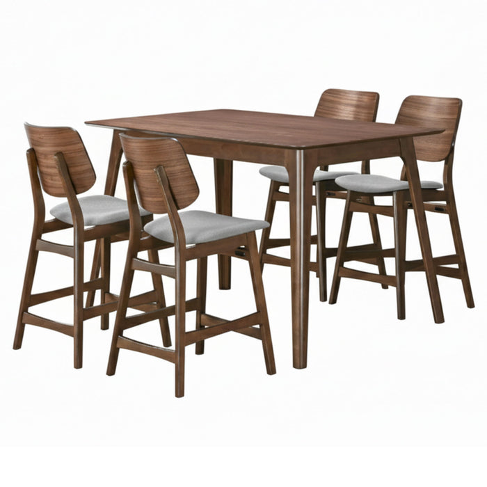 Oscar - Counter Table Set - Walnut New Classic