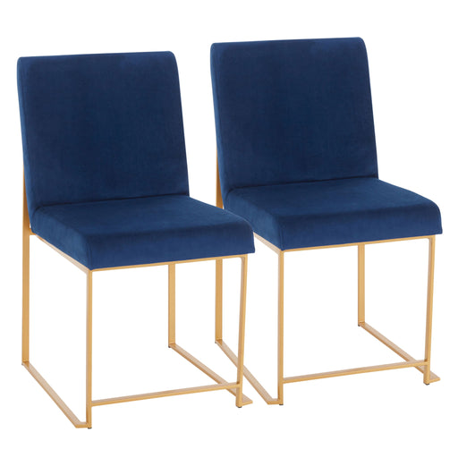 Fuji - Contemporary Stylish Frame, High Back Dining Chair (Set of 2) Lumi Source