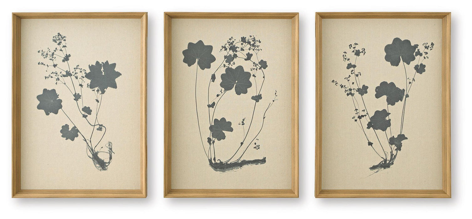 Huddwick - Wall Art Set (Set of 3) - Linen / Black Signature Design by Ashley®
