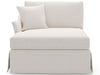Madison - Skirted Chaise LAF, Special Order - White Universal Furniture