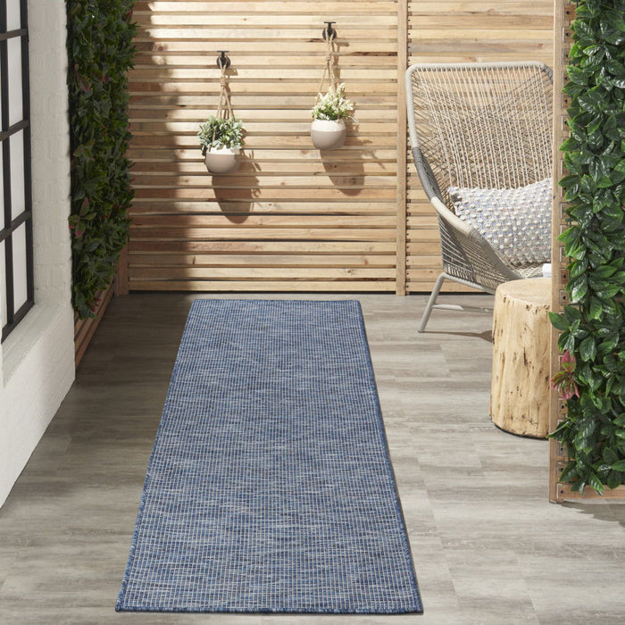 10' Power Loom Runner Rug - Navy Blue