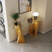 Table With Twisted Fan Shaped Legs Home Essentials