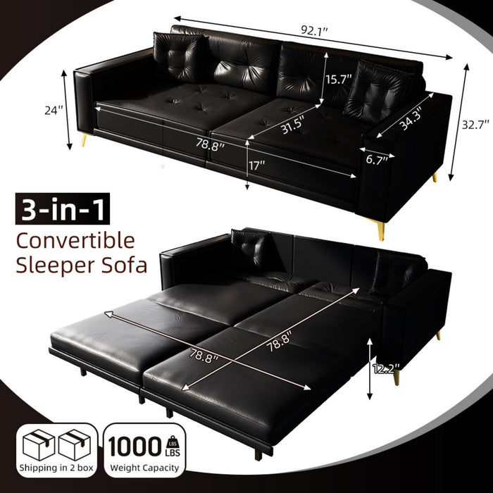 King Size Pull Out Sofa Bed 3 In 1 Home Essentials