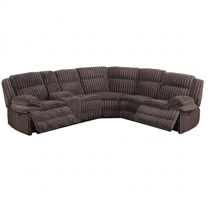 U-Shaped Sectional Sofa With Console Cup Holder, Storage Drawer, Manual Reclining Home Essentials
