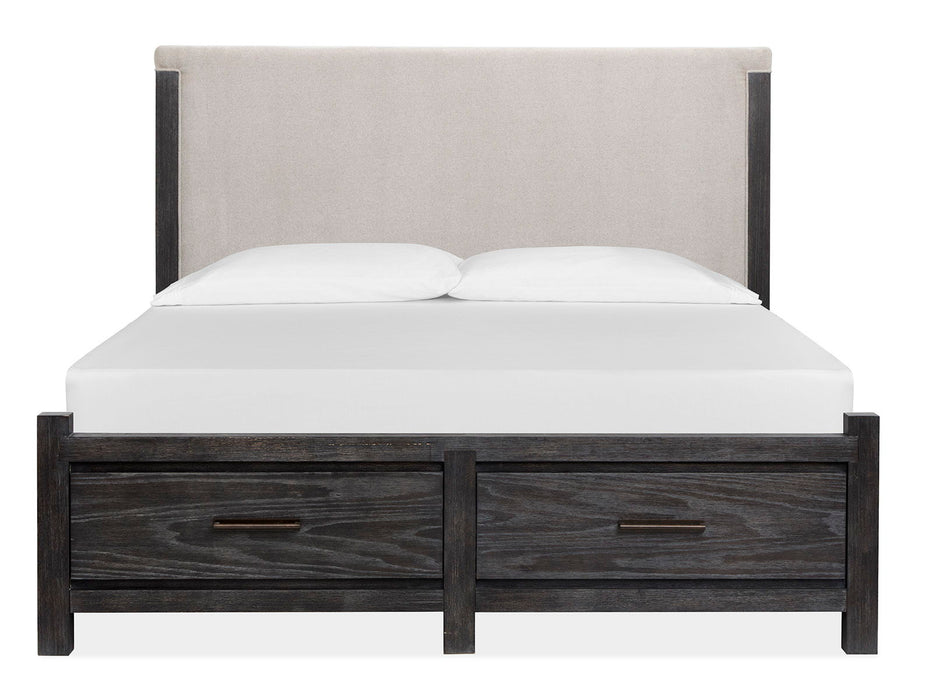 Plum Creek - Upholstered Panel Storage Bed Magnussen Furniture