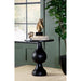 Stain Pedestal Accent Table Elegant Design With Round Top - Black Furniture Max