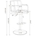 Adjustable Bar Stool With Hydraulic Height Adjustment Furniture Max
