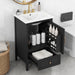 Modern Bathroom Vanity With Sink, Cabinet Storage, Drawer & Adjustable Feet Hearth and Haven