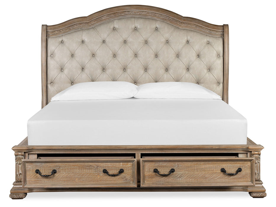 Marisol - Upholstered Sleigh Storage Bed Magnussen Furniture