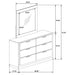 Napa - Dresser With Mirror Furniture Max