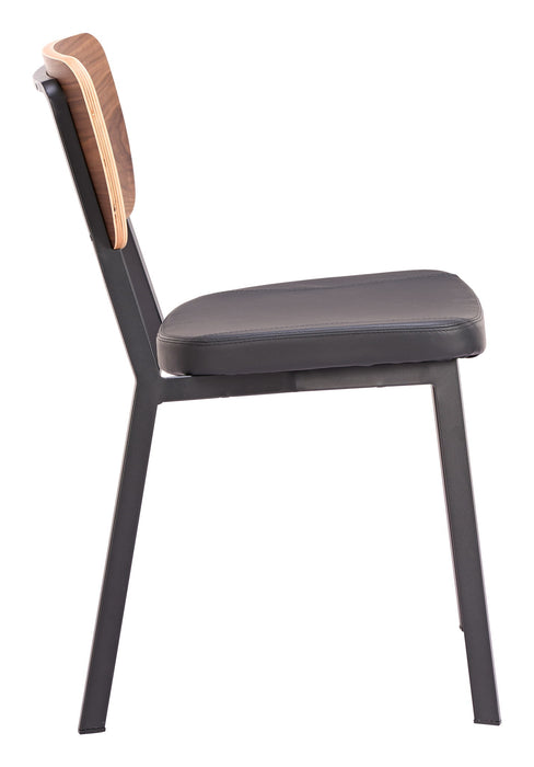 Ardenne - Dining Chair (Set of 4) - Black / Brown Zuo Modern