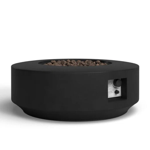 Fibre Reinforced Propane Gas Outdoor Fire Pit Table With Lid - Charcoal LSI Patio Furniture