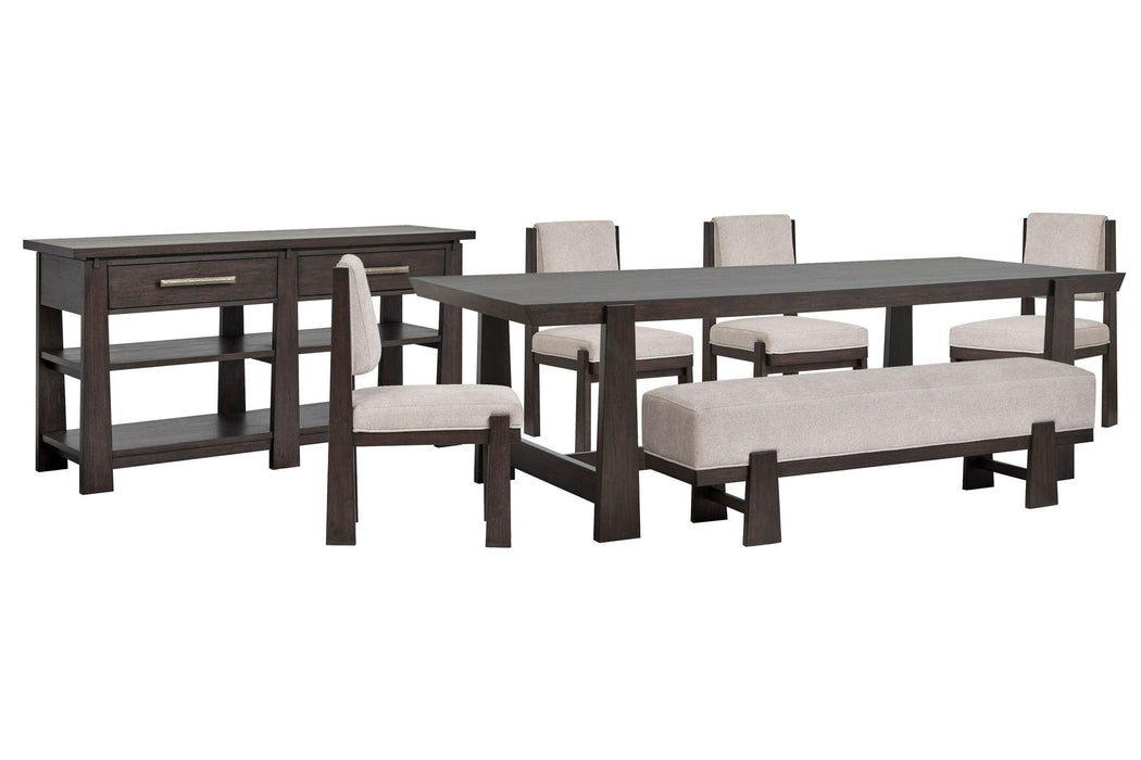 Tauren - Trestle Dining Table Set Magnussen Furniture
