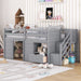 Low Loft Bed With Stair, Drawer, And Shelf Home Essentials