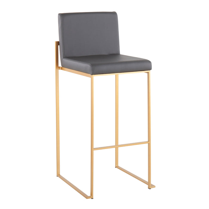 Fuji - Contemporary Design High Back Barstool Lumi Source
