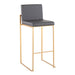 Fuji - Contemporary Design High Back Barstool Lumi Source