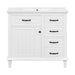 Modern Bathroom Vanity With Sink Top, Flip Drawers, Adjustable Shelf Hearth and Haven