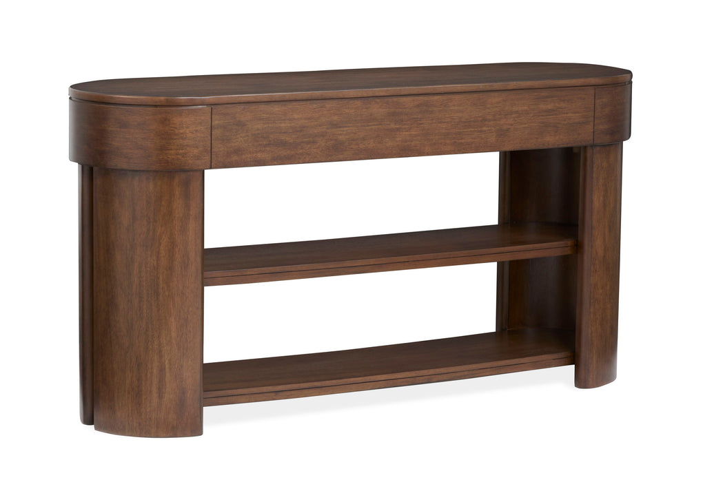 Holloway - Oval Sofa Table - Toasted Almond Magnussen Furniture