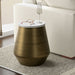Benning - Side Table - Antique Brass / White Simpli-Home