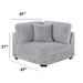Corner Wedge Chair With Pillow, Living Room Furniture, Soft Upholstered Modular Seating - Gray / Mink Home Essentials