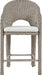 Seacrest - Olefin Water Resistant Fabric And Wicker Outdoor Patio Bar Stool Meridian Furniture
