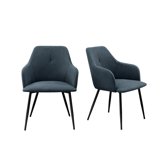 Contemporary Upholstered Woven Dining Chairs