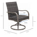 Outdoor Swivel Dining Chair (Set of 2) - Gray Home Essentials