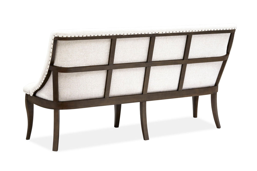 Roxbury Manor - Bench With Upholstered Seat and Back - Homestead Brown Magnussen Furniture
